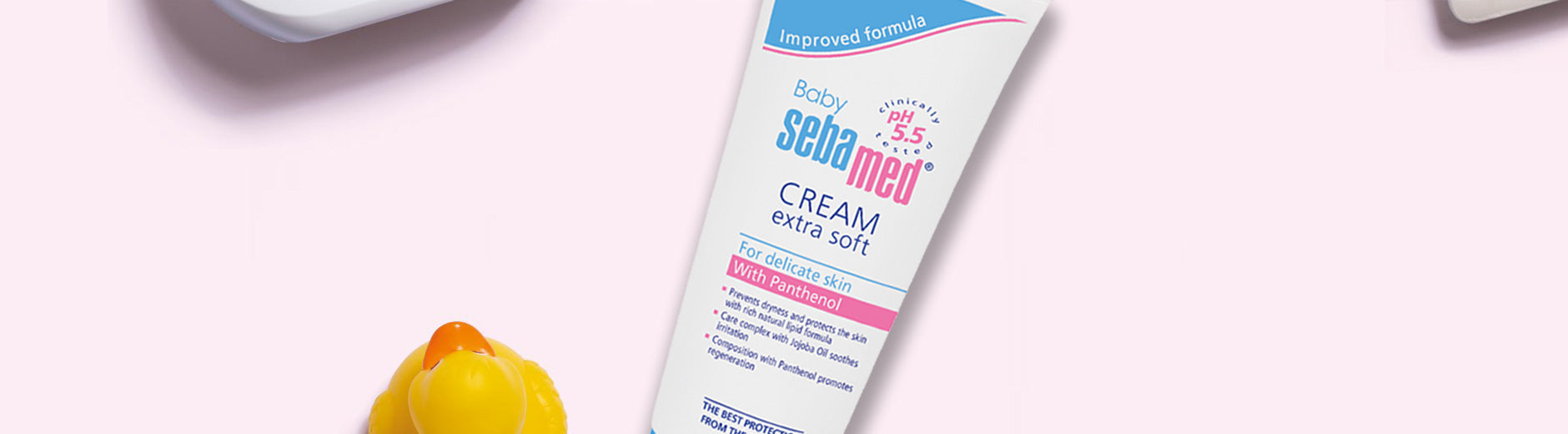 tube of baby cream for delicate babies skin