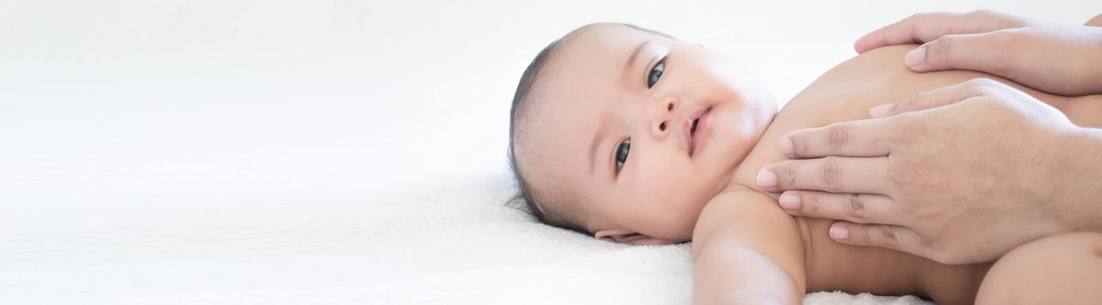 picture of baby. product suitable for sensitive skin page