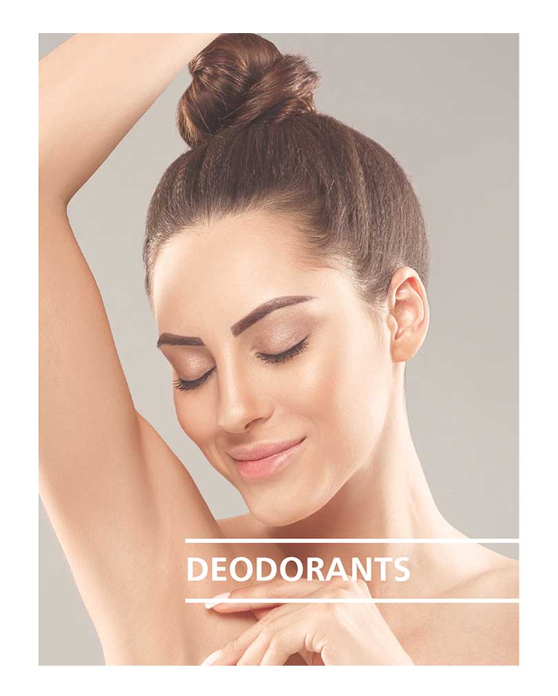 Lady applying Seba Med deodarant